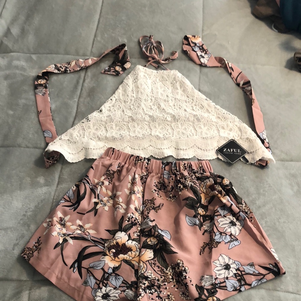 Crop top and shorts set